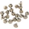 Flatback & Sew-On Spikes 6MM-BULK PACK! (Silver) (1000 Pieces) 