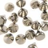 Flatback & Sew-On Spikes 6MM-BULK PACK! (Silver) (1000 Pieces) 