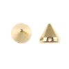 BULK PACK! Flatback & Sew-On Spikes 10MM (Gold) (500 Pieces) 