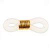 Eyeglass & Sunglass Holder Chain Connector, Clear w/ Gold (72 Pieces) 