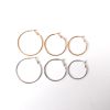 Designer Hoop Earrings-Small Mix Pack, Gold-Plated (12 Pairs) 