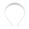 White Plastic Headband Base (25mm) (12 Pieces) 