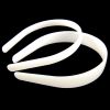 White Plastic Headband Base (14mm) (12 Pieces) 