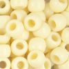 Pony Beads, 9x6mm, Opaque Ivory (650 Pieces) 