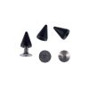 Metal Cone Spike 10mm (Black) (10 Pieces) 