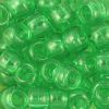 Pony Beads, 9x6mm, Transparent Mint (650 Pieces) 