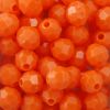 Orange - Faceted Opaque Plastic Beads (Choose Size) (Pack) 