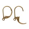 15mm Plain Leverback Earring, 14k Gold Filled (2 Pieces) 