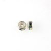 4.5MM Rhinestone Rondelles (BULK) Crystal-AB/Silver (144 Pieces) 