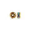 5MM Rhinestone Rondelles (BULK) Crystal-AB/Gold (144 Pieces) 