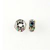 6MM Rhinestone Rondelles (BULK) Crystal-AB/Silver (144 Pieces) 