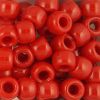 Pony Beads, 9x6mm, Opaque Red (650 Pieces) 