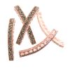 Rhinestone Bar (Blk Diamond/RoseGold) (6 Pieces) 