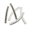 Rhinestone Bar (Blk Diamond/Silver) (6 Pieces) 