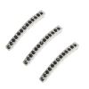 Rhinestone Bar (Jet/Silver) (6 Pieces) 