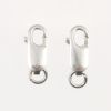 10mm Lobster Claw Clasp with Ring, Sterling Silver (10 Pieces) 