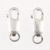13.5mm Lobster Claw Clasp with Ring, Sterling Silver (5 Pieces) 