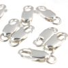 9mm Lobster Claw Clasp with Ring, Sterling Silver (10 Pieces) 