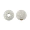 5mm Frosted Beads, Sterling Silver (20 Pieces) 