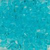 Tr. Light Turquoise - Tri Beads Transparent Colors (600 Pieces) 