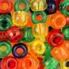 Pony Beads, 9x6mm, Transparent (Choose Color) (650 Pieces) 