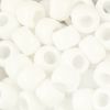 Pony Beads, 9x6mm, Opaque White (650 Pieces) 