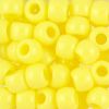Pony Beads, 9x6mm, Opaque Yellow (650 Pieces) 