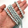 8mm Smooth Round Amazonite Beads (16