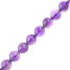 Smooth Round, Natural Amethyst Beads, Choose Size (16