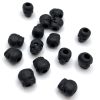 Skull Beads Matte Black (144 Pieces) 