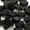 22mm Long Faceted Wood Bead, Black (25 Pieces) 