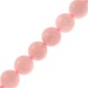 12mm Smooth Round, Natural Rose Quartz Beads (16