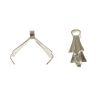 Triangle Ice Pick Bail, 10mm, Imit. Rhodium (72 Pieces) 