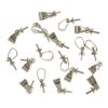 Pendant Bail with Peg, 12mm, Silver (24 Pieces) 