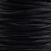 Black-3MM Ultra Suede Faux Leather Cord #101 (100 YDS) 