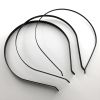 Black Metal Headband Bend 5MM (#4) (12 Pieces) 