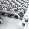 Small Black & Clear Faceted Bead Purse 