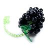 Faceted Bead Black Grapes 