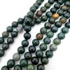 8mm Smooth Round, Bloodstone Beads (16