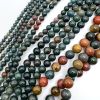 Smooth Round, Bloodstone Beads, Choose Size (16