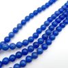 Smooth Round, Blue Agate Beads, Choose Size (16