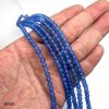 4mm Smooth Round, Blue Agate Beads (16