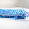 Small Blue & Purple Faceted Bead Purse 
