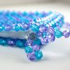 Small Blue & Purple Faceted Bead Purse 