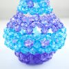 Blue & Purple Faceted Bead Vase 