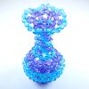 Blue & Purple Faceted Bead Vase 