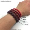Wood Beads (Waxed) Natural Dark Robles Wood, Round (16