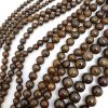 12mm Smooth Round, Bronzite Beads (16