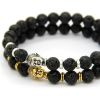 Project: Buddha Black Lava Bracelet 