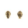 Buddha Head Beads - Antique Gold Plate - 9.5 x 13mm, 2.5mm Hole  (3 Pieces) 
